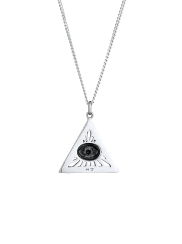 KUZZOI Halskette 925 Sterling Silber Evil Eye, Geo in Silber