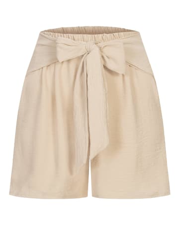 Cloud5ive Cloud5ive Cloud5ive Damen Shorts mit Deko-Bindegürtel u Elastikbund in beige