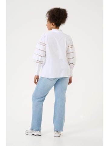 KAFFE curve Langarm - Hemd KCwilla Regular fit in Optical White
