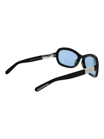 GCDS Unisex Sonnenbrille Oval Schwarz