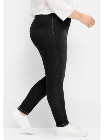 sheego Jeggings in black Denim