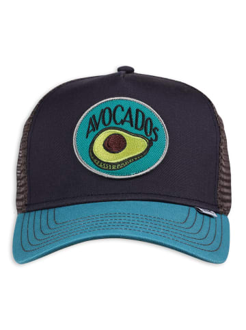 DJINNS Trucker Cap Trucker Cap HFT Food Avocados in blau-schwarz