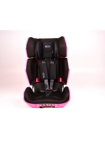 Blij’r Blij'r Uniek Autokindersitz I-size - 76cm - 150cm - ISOfix pink/schwarz