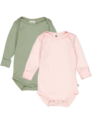 müsli Langarmbody 2er-Pack in Mary/Poetry green