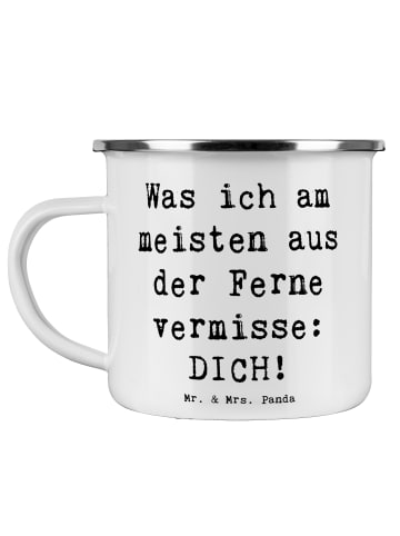 Mr. & Mrs. Panda Kaffeebecher Spruch Heimweh Dich mit Spruch in Weiß