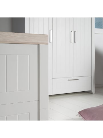 roba Kombi-Kinderbett Helene Landhausstil 70 x 140 cm - Grau