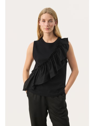 PART TWO Ärmellose Bluse JulievePW Gerade Passform in Black
