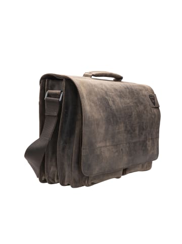 Strellson Aktentasche Richmond Briefbag XL in Dark Brown