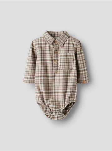 name it Strampler in Sepia Tint