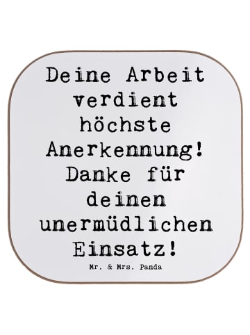 Mr. & Mrs. Panda Untersetzer Spruch Danke Pflegekraft mit Spruch in Weiß