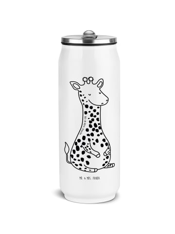 Mr. & Mrs. Panda Getränkedosen Trinkflasche Giraffe Zufrieden oh... in Weiß