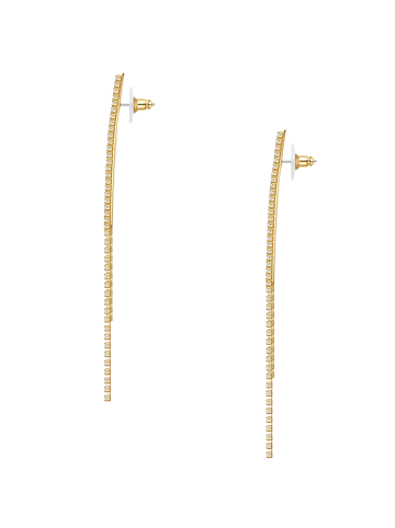 Yokoamii Ohrringe aus Messing mit Zirkonia in gelbgold