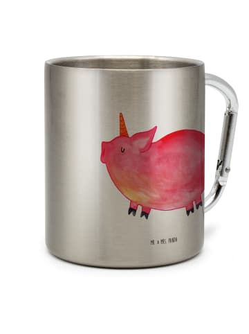 Mr. & Mrs. Panda Kaffeetasse Einhorn Schwein ohne Spruch in Silber