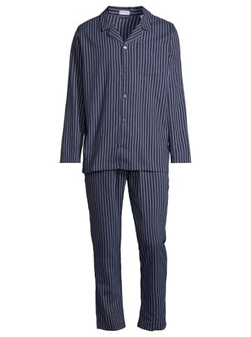 Seidensticker Schlafanzug Classic Twill in Navy