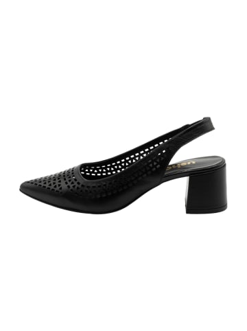 Usha Leder Slingback-Pumps in Schwarz