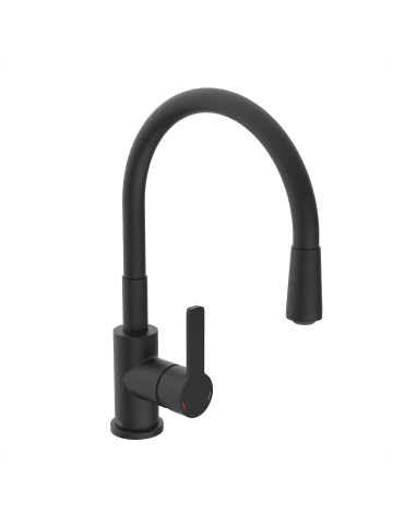 Eisl FLEXO Spültischarmatur, Schwarz matt