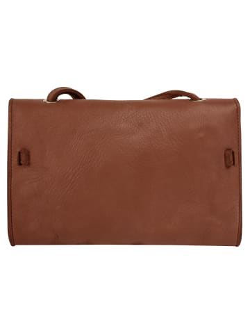 Samantha Look Umhängetasche echt Leder in cognac
