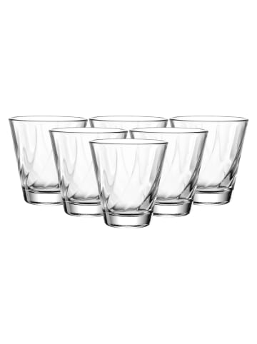 LEONARDO 6er Set Trinkgläser TWIST 215 ml in transparent