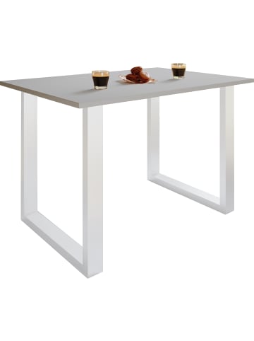 VCM  Premium Esstisch Küchentisch Xona X 140x80 in Weiß / Grau