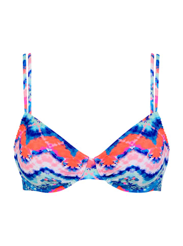 Venice Beach Bügel-Bikini-Top in blau-orange