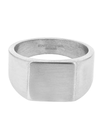 Adeliás Unisex Ring aus Edelstahl in silber