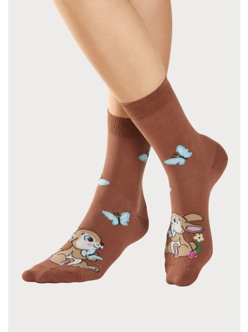H.I.S Basicsocken in ecru, rostorange, rostbraun, beige, hellbraun