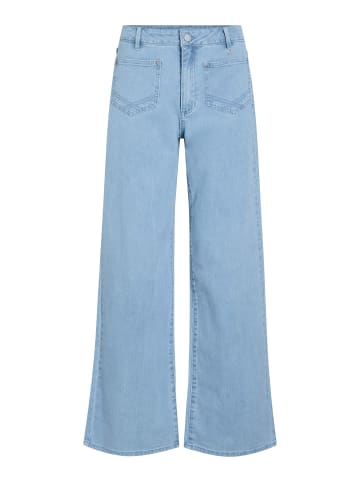 Vila Wide Fit Jeans in Light Blue Denim