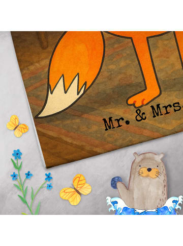 Mr. & Mrs. Panda Gästehandtuch Fuchs Lord Design ohne Spruch in Weiß