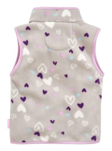 Playshoes Fleece-Weste Herzchen in grau