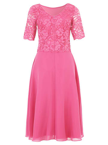 Vera Mont Cocktailkleid mit Spitze in Rose Pink