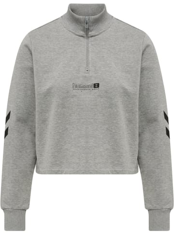 Hummel Trainingsjacke "Lgc Nikka Cropped Halfzip" in Grau