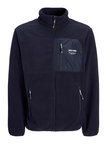 JACK & JONES PLUS Fleecejacke in Sky Captain