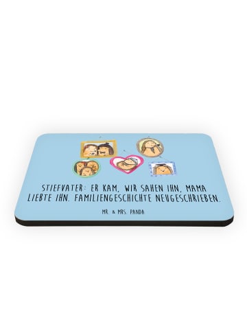 Mr. & Mrs. Panda Magnet Stiefvater Liebe mit Spruch in Blau Pastell