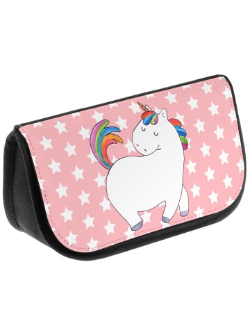 Mr. & Mrs. Panda Kulturtasche Einhorn Stolzieren ohne Spruch in Rot Pastell