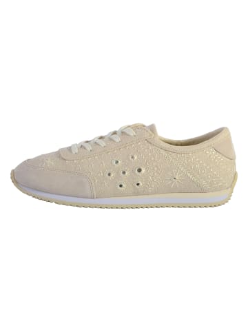 Desigual Leder-Sneaker „Royal“ Beige