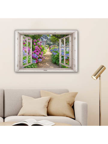 MuchoWow Poster mit Leiste Blumengarten  (BxH)