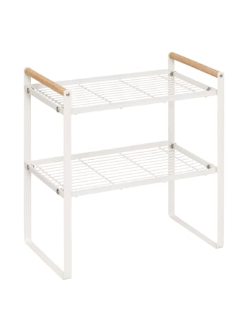 5five Simply Smart Metallregal für Küchenarbeitsplatte BALM in Weiß, (B) 21 x (H) 37,5 x (L) 33 cm