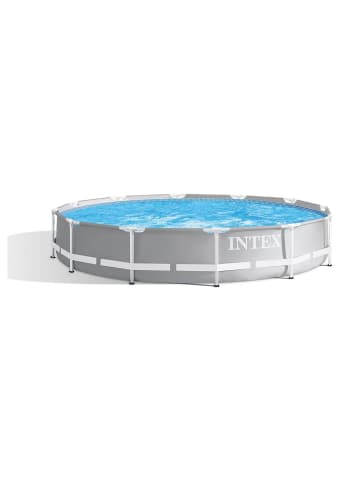 Intex Prism Frame Pool inkl. GS-Filterpumpe, 366x76cm in grau