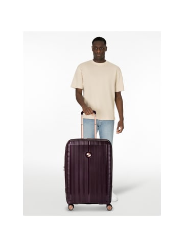 Polestream Paris 4 Rollen Trolley 69 cm mit Dehnfalte in amethyst metallic