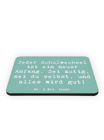 Mr. & Mrs. Panda Magnet Holz Spruch Einen Schulwechsel bewältige... in Meeresbrise