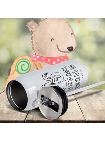 Mr. & Mrs. Panda Getränkedosen Trinkflasche Stinktier Sitzen mit... in Weiß