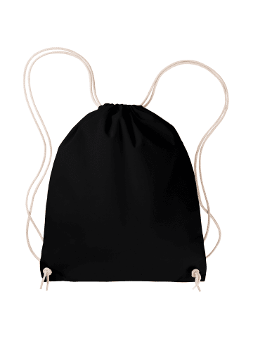 Mr. & Mrs. Panda Sportbeutel Rucksack Text mit Spruch in Schwarz
