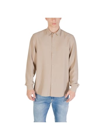 Antony Morato Beige Viskose Businesshemd