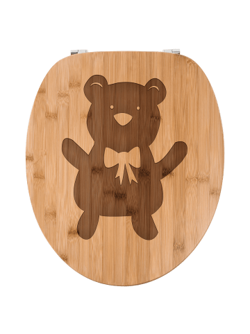 Mr. & Mrs. Panda WC Brille Teddybär ohne Spruch in Transparent