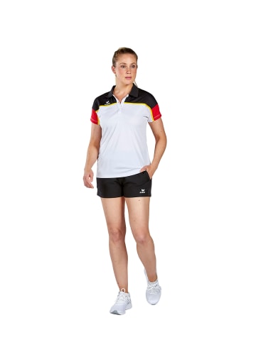 erima Damen Change By Erima Poloshirt in weiß/schwarz/rot