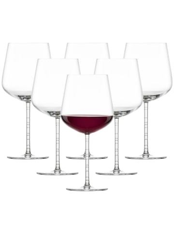 Zwiesel Glas 6er Set Burgunder Rotweingläser Journey 805 ml in transparent