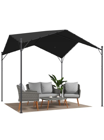 Outsunny Pergola in Dunkelgrau 300L x 300B x 280H cm