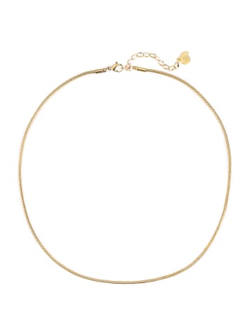 Hey Happiness Vergold. Kette Klassisch Edelstahl in Gold - (L) 41-46 cm