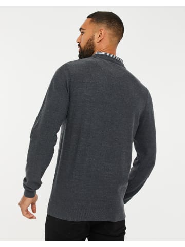 Threadbare Strickpullover THB Jumper Andy in Dunkelgrau