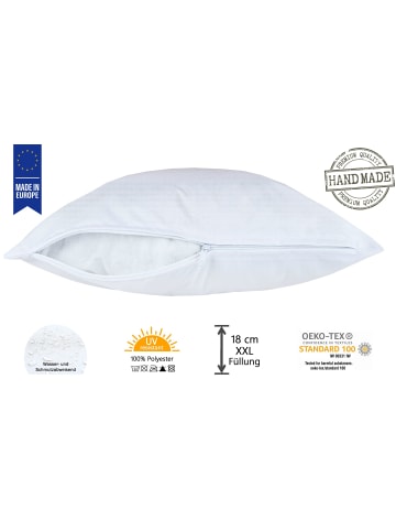 JACK Outdoor Dekokissen 45x45cm inkl. XXL Füllung in Weiß